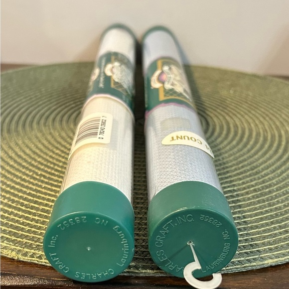 Lot Of 2 Charles Craft 14 ct 15x18 Cross Stitch Fabric Both NEW Details In Notes - Picture 8 of 8